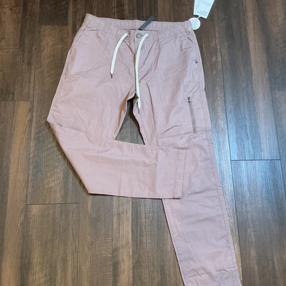 Vuori Ripstop Performance Pant Hazel Pink Cotton Stretch XL VW401 New